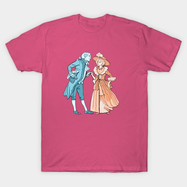 gentleman and a lady in the 18th century T-Shirt by duxpavlic